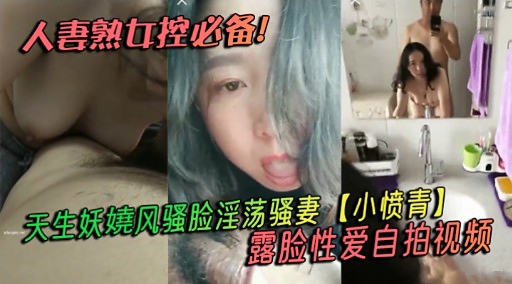 人妻熟女控必备!天生妖娆风骚脸淫荡骚妻【小愤青】露脸性爱自拍视频